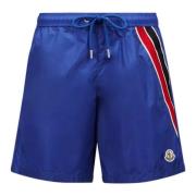 Blauwe Zee Zwemkleding Tricolor Mesh Zakken Moncler , Blue , Heren