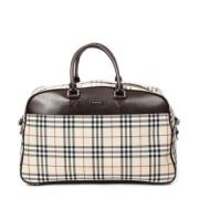 Pre-owned Canvas travel-bags Burberry Vintage , Beige , Dames