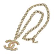 Pre-owned Metal chanel-jewelry Chanel Vintage , Yellow , Dames