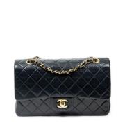 Pre-owned Leather shoulder-bags Chanel Vintage , Black , Dames