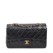 Pre-owned Leather shoulder-bags Chanel Vintage , Black , Dames