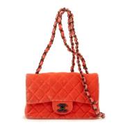 Pre-owned Canvas shoulder-bags Chanel Vintage , Orange , Dames