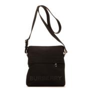 Pre-owned Canvas shoulder-bags Burberry Vintage , Black , Dames