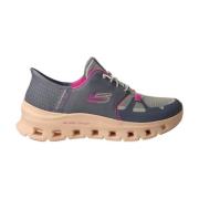 Blauwe Glide-Step Damesslip-ins Skechers , Blue , Dames