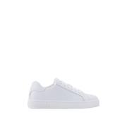 Witte Leren Sneakers Armani Exchange , White , Heren