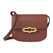 Luxe Crossbody Satchel met Pimlico Lock Mulberry , Brown , Dames