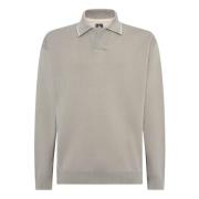 Gebreide poloshirt Boggi Milano , Gray , Heren