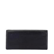 Pre-owned Leather wallets Loewe Pre-owned , Black , Dames