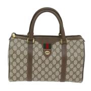 Pre-owned Canvas gucci-bags Gucci Vintage , Beige , Dames