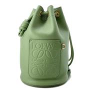 Pre-owned Leather shoulder-bags Loewe Pre-owned , Green , Dames