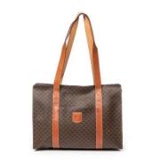 Pre-owned Coated canvas shoulder-bags Celine Vintage , Brown , Dames