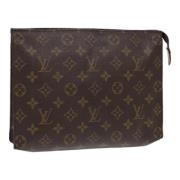 Pre-owned Canvas pouches Louis Vuitton Vintage , Brown , Dames