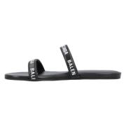 Leather sandals Balenciaga , Black , Dames