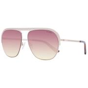 Roségouden Aviator Zonnebril Guess , Yellow , Dames