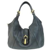 Pre-owned Leather totes Loewe Pre-owned , Black , Dames