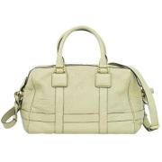 Pre-owned Leather handbags Loewe Pre-owned , Beige , Dames