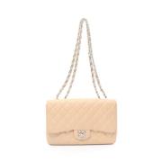 Pre-owned Fabric chanel-bags Chanel Vintage , Beige , Dames