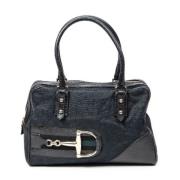 Pre-owned Canvas shoulder-bags Gucci Vintage , Black , Dames