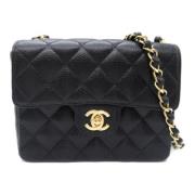 Pre-owned Canvas chanel-bags Chanel Vintage , Black , Dames