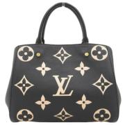 Pre-owned Leather handbags Louis Vuitton Vintage , Black , Dames