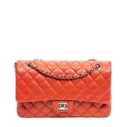 Pre-owned Leather shoulder-bags Chanel Vintage , Red , Dames