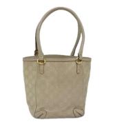 Pre-owned Canvas gucci-bags Gucci Vintage , Beige , Dames