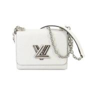 Pre-owned Leather louis-vuitton-bags Louis Vuitton Vintage , White , D...