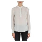 Zijden Lange Mouwen Blouse Marella , Beige , Dames