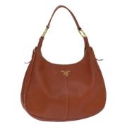 Pre-owned Leather prada-bags Prada Vintage , Brown , Dames