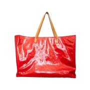 Pre-owned Leather totes Louis Vuitton Vintage , Red , Dames