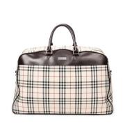 Pre-owned Canvas travel-bags Burberry Vintage , Beige , Dames