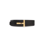 Leren riem Tom Ford , Black , Heren