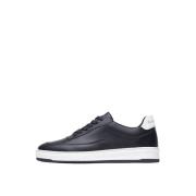 Lux Leder Sneakers Filling Pieces , Black , Heren