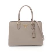 Pre-owned Leather prada-bags Prada Vintage , Beige , Dames