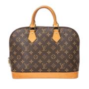 Pre-owned Canvas handbags Louis Vuitton Vintage , Brown , Dames