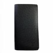 Pre-owned Leather wallets Louis Vuitton Vintage , Black , Heren