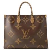 Pre-owned Fabric louis-vuitton-bags Louis Vuitton Vintage , Brown , Da...