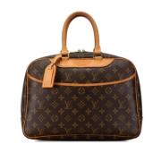 Pre-owned Canvas handbags Louis Vuitton Vintage , Brown , Dames