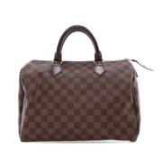 Pre-owned Canvas handbags Louis Vuitton Vintage , Brown , Dames