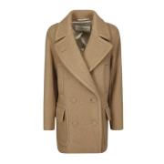 Dubbele jas met brede kraagzakken Dries Van Noten , Brown , Dames