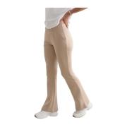 Gezellige Flare Sweatpants Aim'n , Beige , Dames