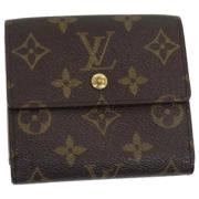 Pre-owned Canvas wallets Louis Vuitton Vintage , Brown , Dames