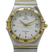 Pre-owned Stainless Steel watches Omega Vintage , White , Heren