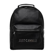 Rugzak voor heren met institutioneel logo Just Cavalli , Black , Heren