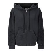 Hoodie van stretchstof MM6 Maison Margiela , Black , Dames