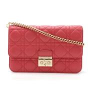 Pre-owned Leather dior-bags Dior Vintage , Red , Dames