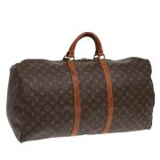 Pre-owned Canvas travel-bags Louis Vuitton Vintage , Brown , Dames