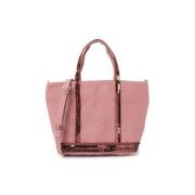 Canvas Tote Bag met Pailletten Vanessa Bruno , Pink , Dames