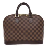 Pre-owned Canvas handbags Louis Vuitton Vintage , Brown , Dames