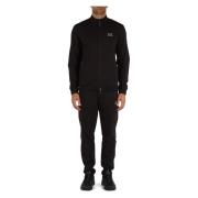 Sportief Trainingspak met Rits en Broek Emporio Armani EA7 , Black , H...